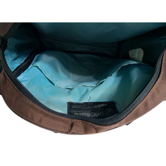 Pacsafe Crossbody Shoulder Bag Purse Metrosafe 200 Anti-theft Brown PB001 - Picture 4 of 12